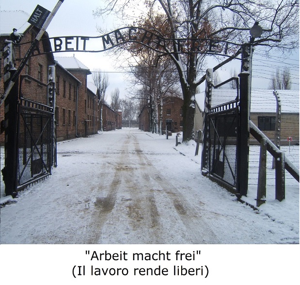 Arbeit macht frei (Il lavoro rende liberi) Ingresso Auschwitz