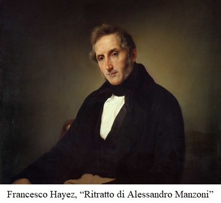Francesco Hayez, ritratto di Alessandro Manzoni