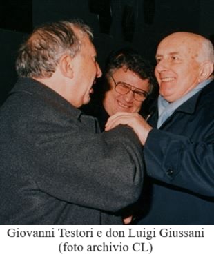 Giovanni Testori e don Luigi Giussani (foto archivio CL)