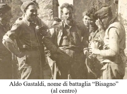 Aldo Gastaldi, nome di battaglia “Bisagno” (al centro)