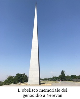 L’obelisco memoriale del genocidio a Yerevan