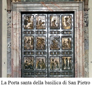 La Porta santa della basilica di San Pietro